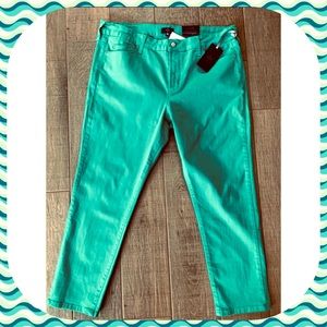 NYDJ Green Ankle Jeans 18P